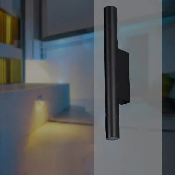 Modern Minimalist Long Cylinder Rectangle Base Aluminum Tempered Glass LED Waterproof Wall Sconce Lamp For Garden - Image 10