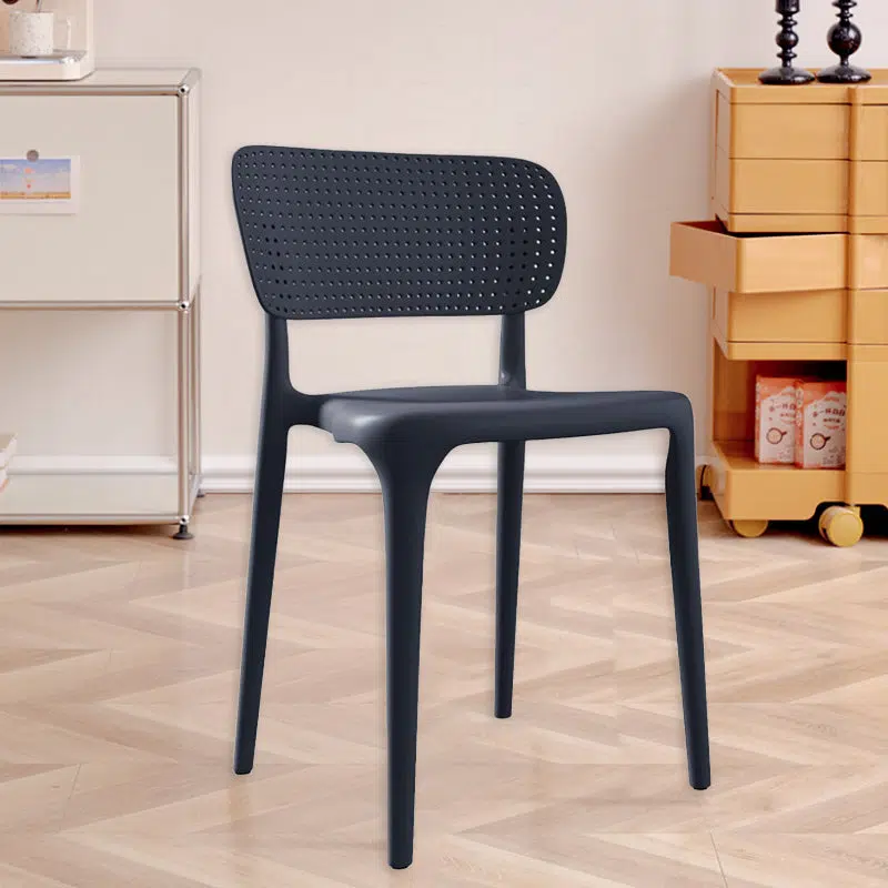 SKU-01-2-2b0ed8a4-c0f4-46c3-96eb-0e6d983f0e0b.jpg Contemporary Creative Rectangular Plastic Chair Backrest Armless For Living Room - Image 3