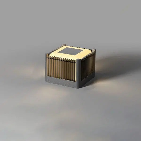 Modern Simplicity Solar Square Cube Stainless Steel Round LED Outdoor Landscape Light For Garden - Image 12