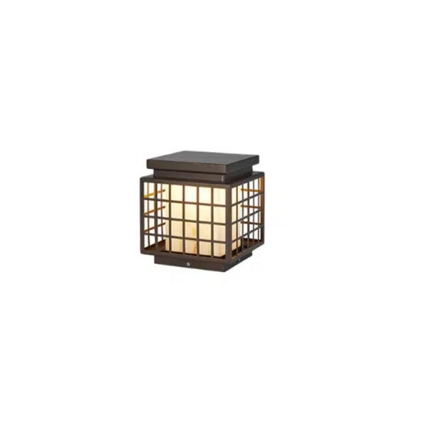 Modern Chinese Square Column Outdoor Waterproof Patio 1-Light Landscape Light - Image 7