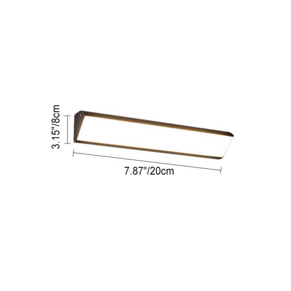 Modern Outdoor Long Bar Aluminum Acrylic Waterproof LED Wall Sconce Lamp - Image 6