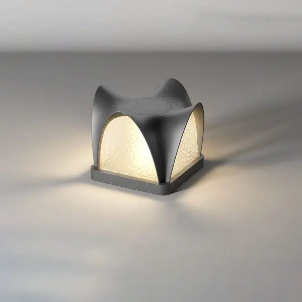 Modern Art Deco Solar Curve Cube LED Outdoor Landscape Light For Garden - Image 17