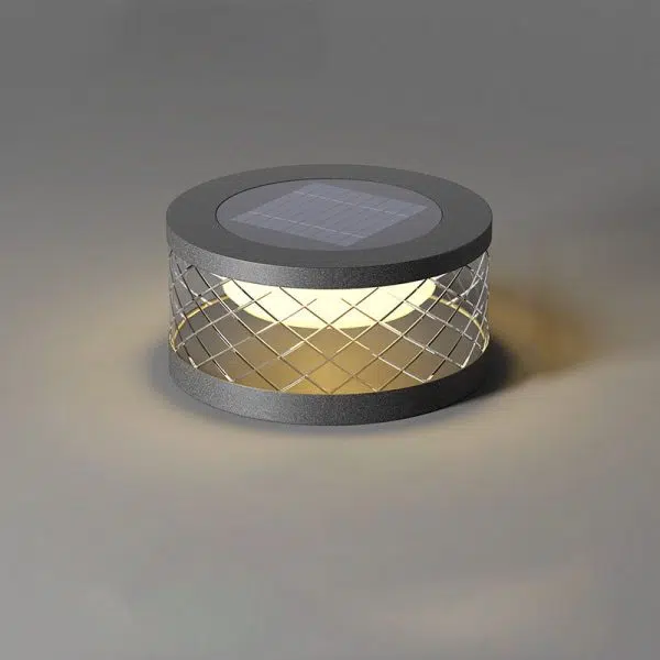 Modern Simplicity Stainless Steel Solar Round LED Outdoor Landscape Light For Garden - Image 17