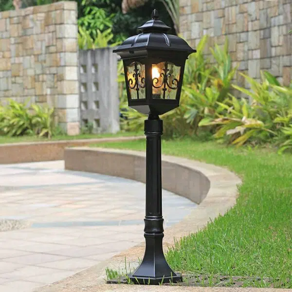 Industrial Waterproof Square Arrow Flower 1-Light Outdoor Lawn Landscape Light