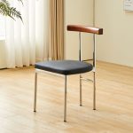 Black Seat + Walnut Backrest