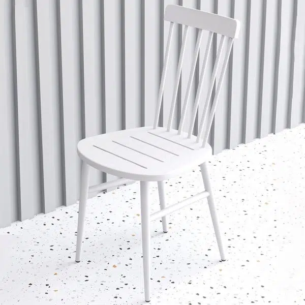 Contemporary Scandinavian Square Steel Chair Backrest Armrest For Living Room - Image 5