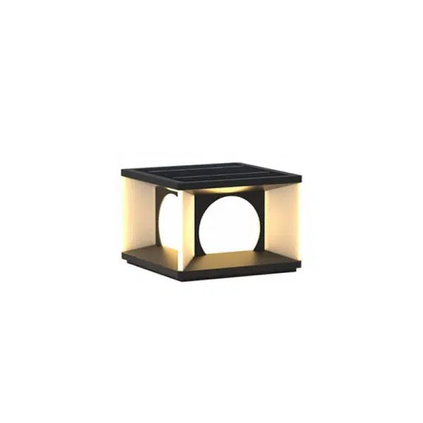 Simple Patio Solar Post Head Light Square LED Outdoor Landscape Light - Image 9