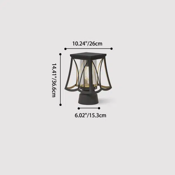 Modern Simplicity Solar Waterproof Stainless Steel Glass Column LED Landscape Lighting Outdoor Light For Garden - Image 4