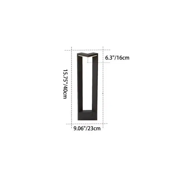 Modern Minimalist Waterproof Rectangular Aluminium Acrylic LED Landscape Lighting Outdoor Light For Outdoor Patio - Image 6