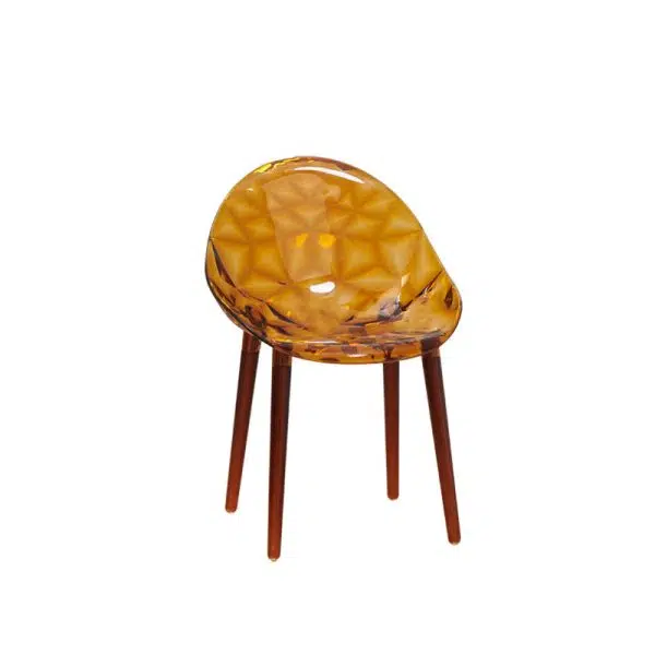 Contemporary Nordic Round Diamond Shape PC Dining Chair Backrest For Dining Room - Image 13