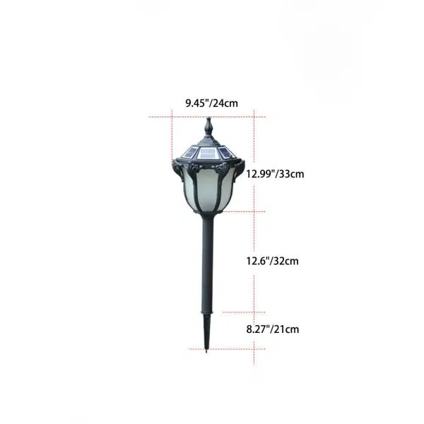 Modern Minimalist Waterproof Solar Wand Aluminum Iron Glass LED Outdoor Landscape Light For Garden - Image 6