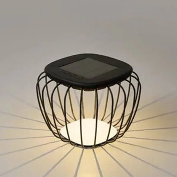 Solar Creative Minimalist PE Cage Decoration LED Outdoor Landscape Light - Image 5