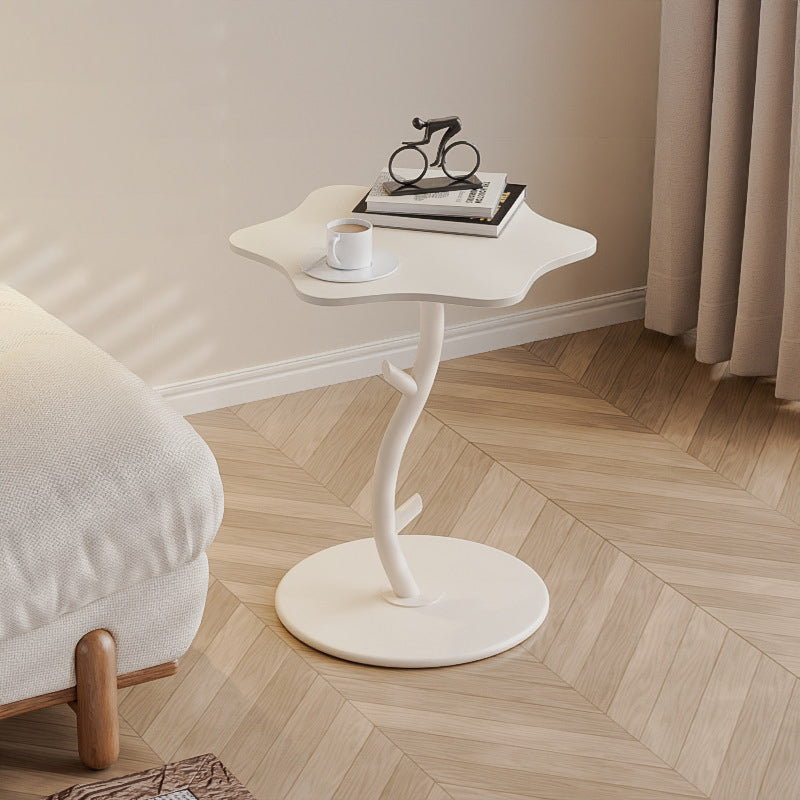 SKU-02-113686a9-b9c7-4493-a3f3-756a04b60478.jpg Contemporary Creative Clouds Rock Slab Tempered Glass End Table 1-Tier For Bedroom - Image 6