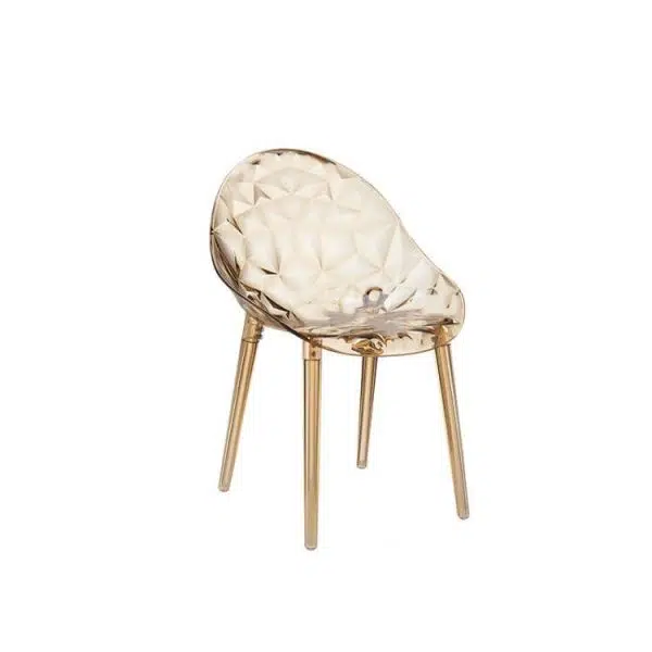 Contemporary Nordic Round Diamond Shape PC Dining Chair Backrest For Dining Room - Image 14