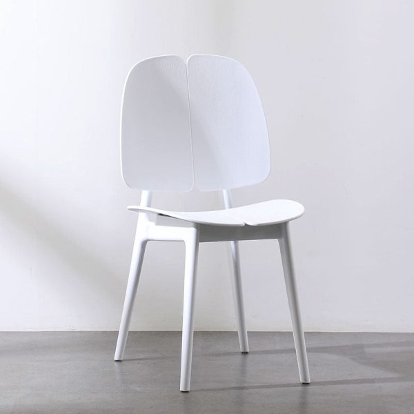 Contemporary Scandinavian Plastic Steel Metal Square Dining Chair Backrest For Dining Room - Image 15