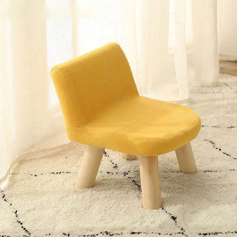 SKU-02-20-ccc2fe22-9d0c-4efc-bc81-8c4d1be024b9.jpg Contemporary Creative Square Cotton Linen Solid Wood Chair Backrest Armless For Living Room - Image 14