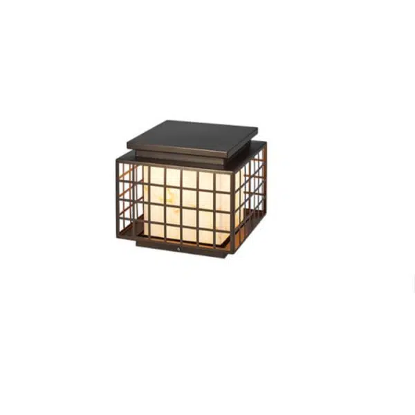 Modern Chinese Square Column Outdoor Waterproof Patio 1-Light Landscape Light - Image 10
