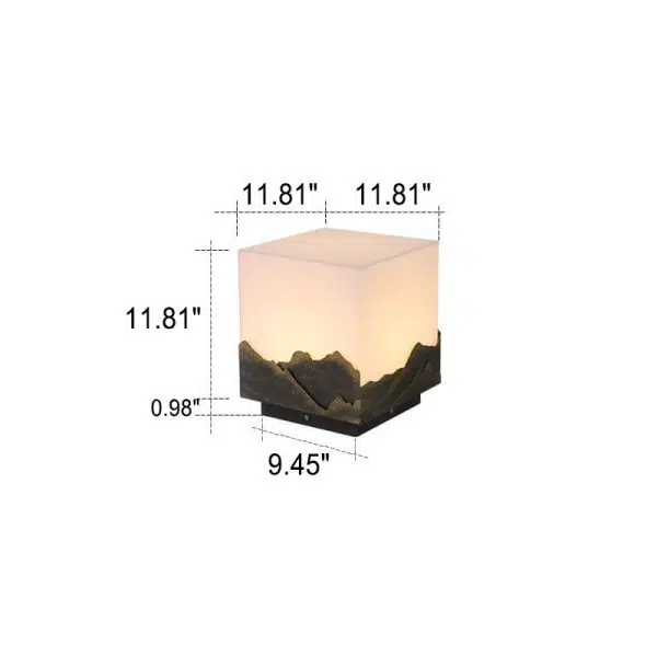 Modern Chinese Solar Square Landscape Outdoor Waterproof Post Head Landscape Light - Image 12