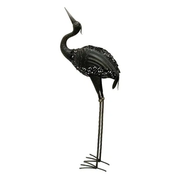 Contemporary Creative Iron Animal Crane LED Solar Waterproof Lawn Landscape Light For Outdoor Patio - Image 8