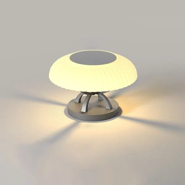 Contemporary Industrial Waterproof Stainless Steel PE Mushroom Design LED Post Lamp Landscape Light For Outdoor Patio - Image 12