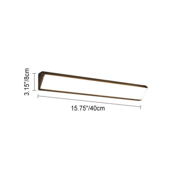 Modern Outdoor Long Bar Aluminum Acrylic Waterproof LED Wall Sconce Lamp - Image 8