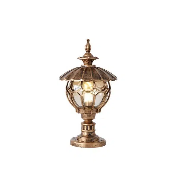 Outdoor European Round Column Head Light 1-Light Waterproof Garden Landscape Light - Image 15