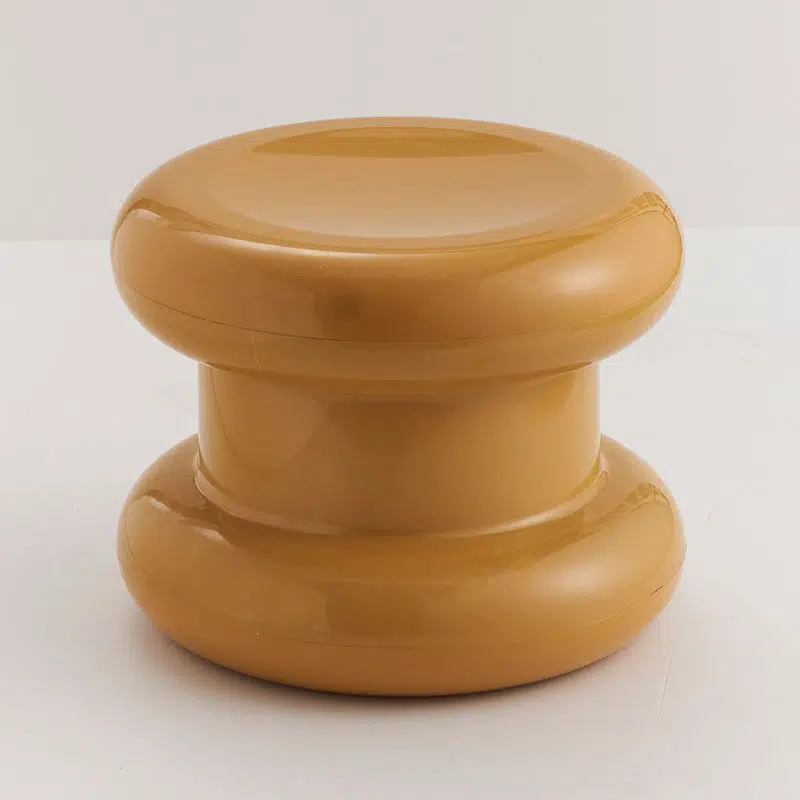 SKU-02-80a8a70f-d9bb-44c4-8669-407813762e73.jpg Contemporary Creative Round Plastic Chair Backless Armless For Living Room - Image 3