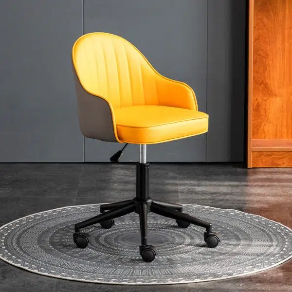 Modern Simplicity Leather Sponge Stainless Steel SGS Desk Chair Backrest Movable For Home Office - Image 8