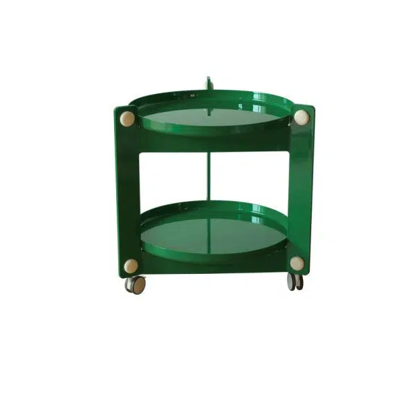 Contemporary Creative Round PET Acrylic End Table 2-Tier For Living Room - Image 15
