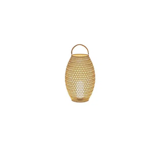 Outdoor Bamboo Weaving Portable Waterproof 1-Light Garden Landscape Light - Image 13