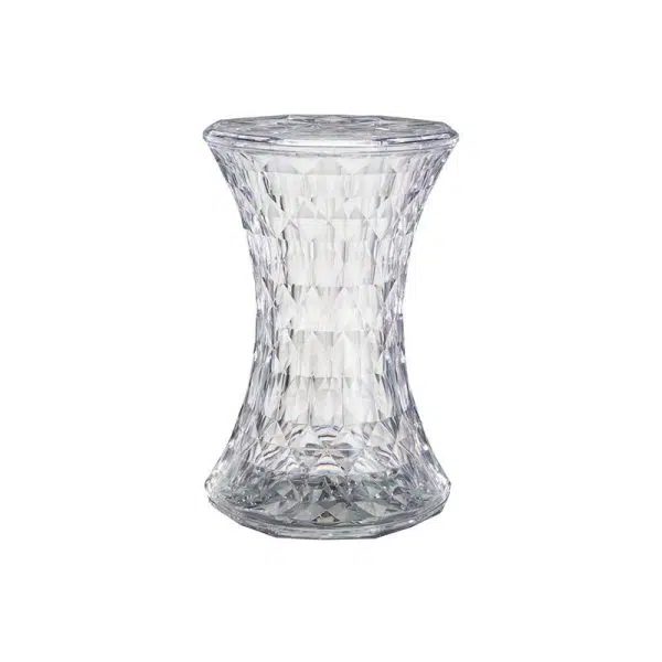 Contemporary Nordic Column Acrylic Chair Backless Armless For Living Room - Image 19