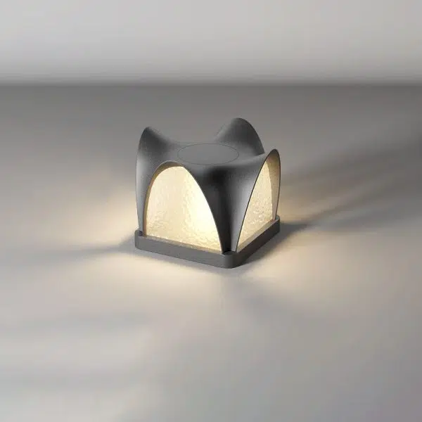 Modern Art Deco Solar Curve Cube LED Outdoor Landscape Light For Garden - Image 18