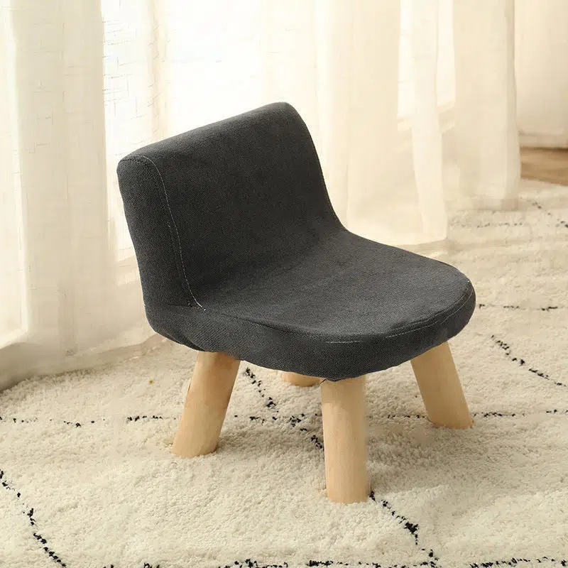 SKU-03-20-8e5bd3bc-ddad-4704-82f8-c90fa6455eff.jpg Contemporary Creative Square Cotton Linen Solid Wood Chair Backrest Armless For Living Room - Image 13