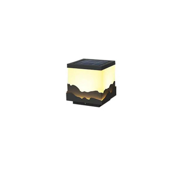 Modern Chinese Solar Square Landscape Outdoor Waterproof Post Head Landscape Light - Image 14