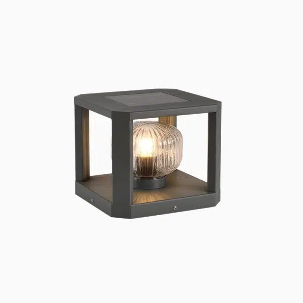 Modern Simplicity Solar Waterproof Stainless Steel Aluminum Glass Cube Ball 1-Light Landscape Lighting Outdoor Light For Outdoor Patio - Image 15