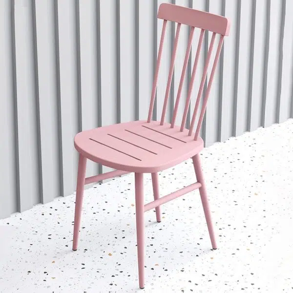 Contemporary Scandinavian Square Steel Chair Backrest Armrest For Living Room - Image 7