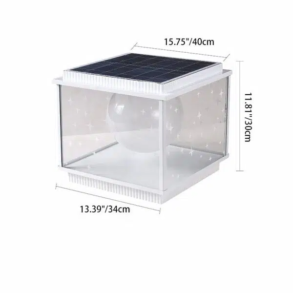 Modern Simplicity Aluminum Alloy Glass Square Ball LED Outdoor Landscape Light For Garden - Image 6
