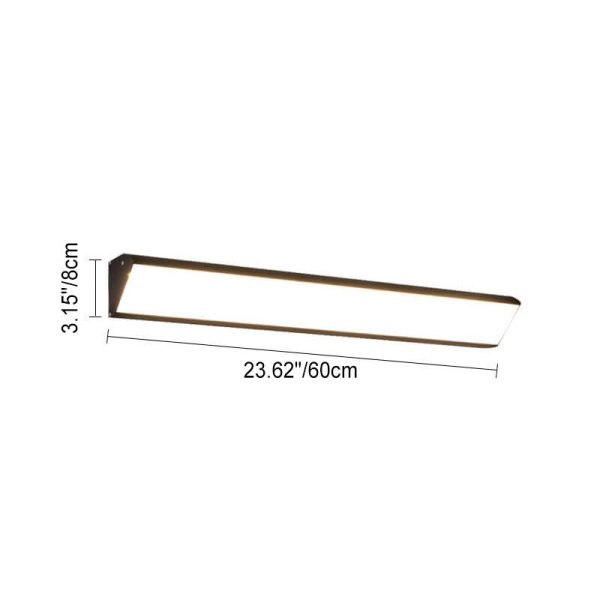 Modern Outdoor Long Bar Aluminum Acrylic Waterproof LED Wall Sconce Lamp - Image 15