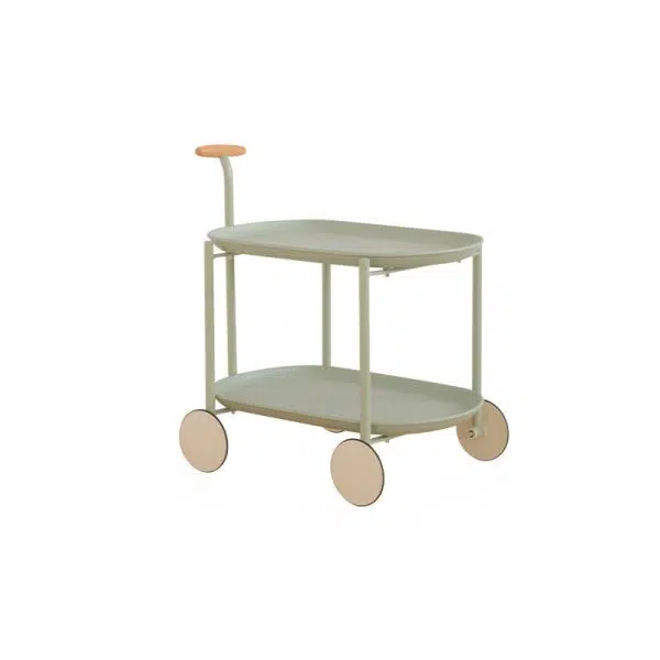 Contemporary Creative Removable Rectangular Oval ABS Wood Metal End Table 2-Tier For Living Room - Image 13