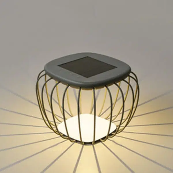 Solar Creative Minimalist PE Cage Decoration LED Outdoor Landscape Light - Image 7