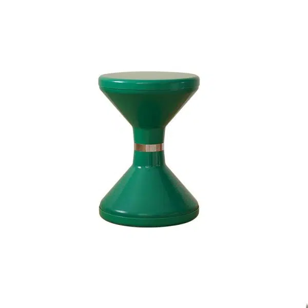 Contemporary Creative Round Plastic Vanity Stool Backless Armless For Living Room - Image 13