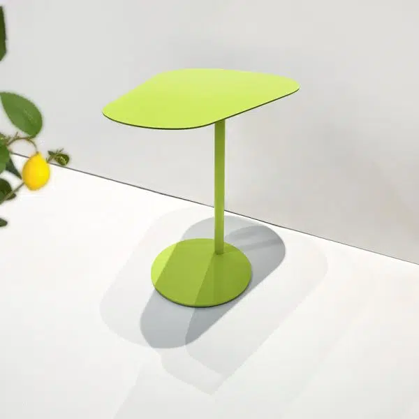 Contemporary Creative Irregular Geometric Round Iron End Table For Living Room - Image 15