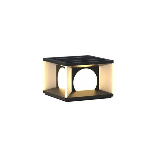 Simple Patio Solar Post Head Light Square LED Outdoor Landscape Light - Image 10