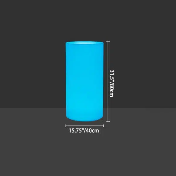 Modern Minimalist Solar Waterproof Cylinder PE LED Outdoor Ground Plug Light For Garden - Image 6