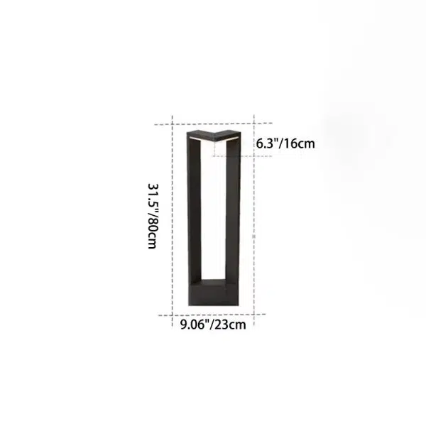 Modern Minimalist Waterproof Rectangular Aluminium Acrylic LED Landscape Lighting Outdoor Light For Outdoor Patio - Image 8