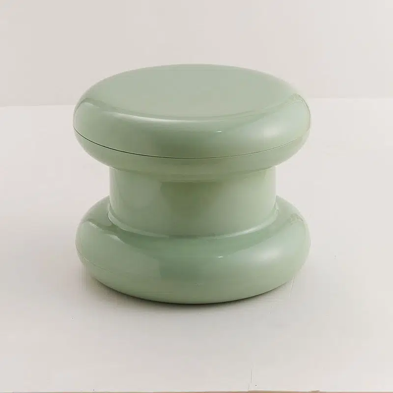 SKU-03-a0e13b08-e305-479c-b279-af7c6d13dbf8.jpg Contemporary Creative Round Plastic Chair Backless Armless For Living Room - Image 5