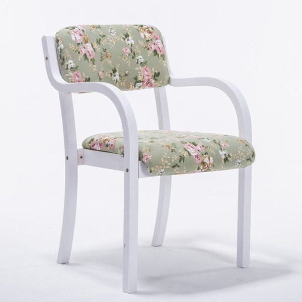 Contemporary Nordic Wood Cotton Linen Fabric Leather Velvet Sponge Square Dining Chair Backrest Armrest For Dining Room - Image 14