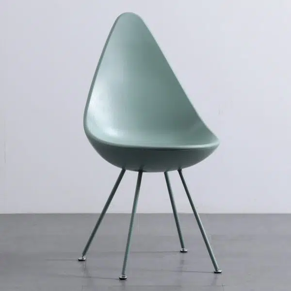 Contemporary Creative Water Drop Shape Plastic Dining Chair Backrest For Dining Room - Image 3