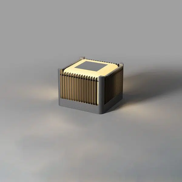 Modern Simplicity Solar Square Cube Stainless Steel Round LED Outdoor Landscape Light For Garden - Image 11