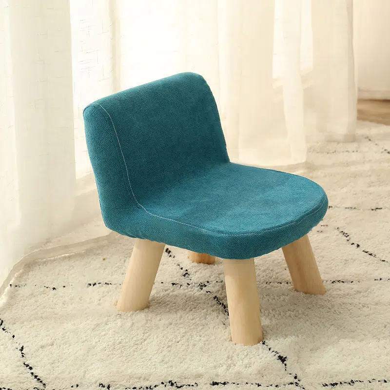 SKU-04-20.jpg Contemporary Creative Square Cotton Linen Solid Wood Chair Backrest Armless For Living Room - Image 15